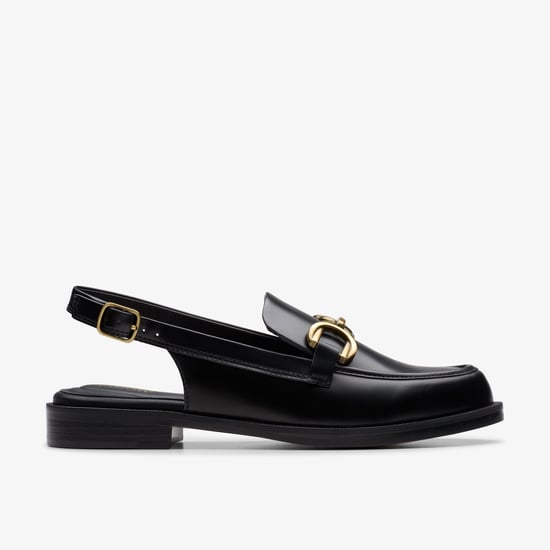 Straven Sling Zwarte Leren Schoenen - Image 1
