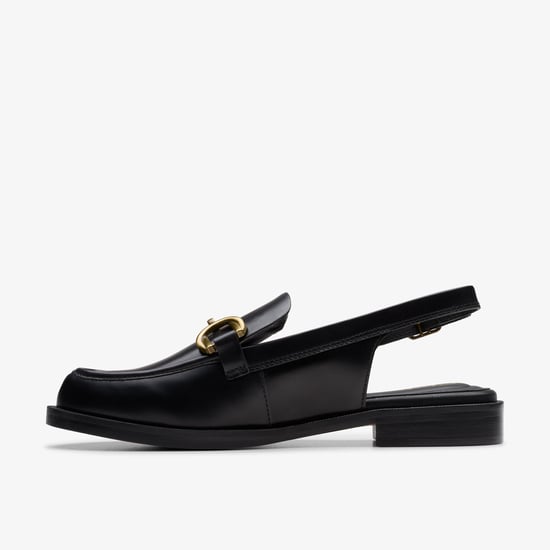 Straven Sling Zwarte Leren Schoenen - Image 2