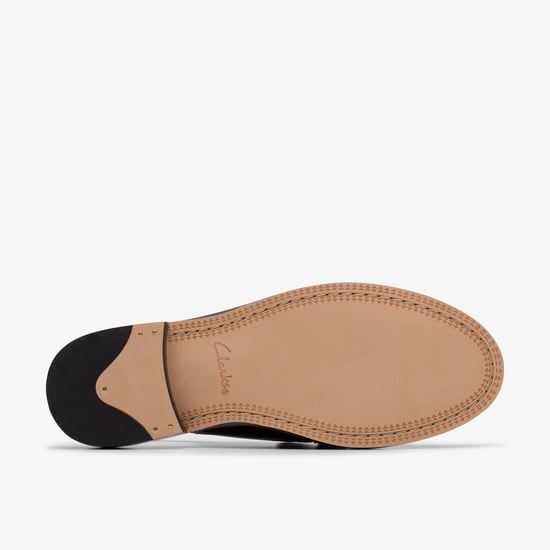 Straven Sling Zwarte Leren Schoenen - Image 3