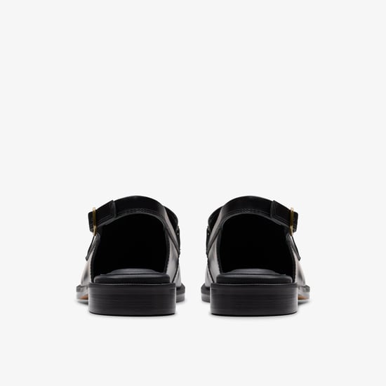 Straven Sling Zwarte Leren Schoenen - Image 5