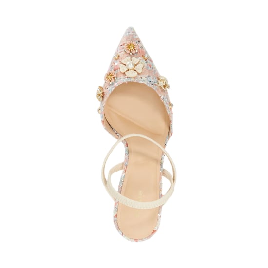 Dune Ladies Diana - Boucle Embellished Open Kitten Heel Court - Image 4