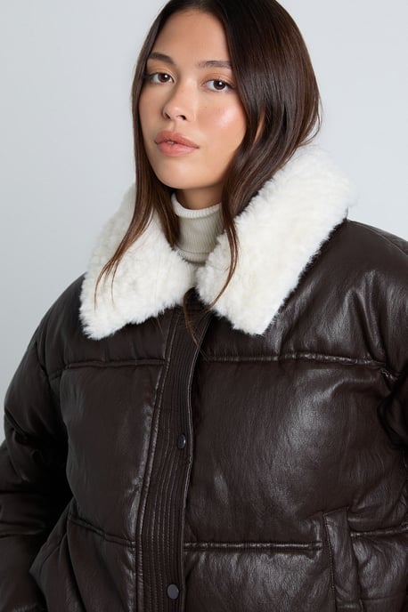 Fur Collar Puffer - Image 4