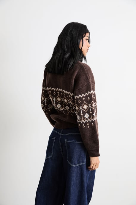Fairisle Half Zip Jumper - Image 3
