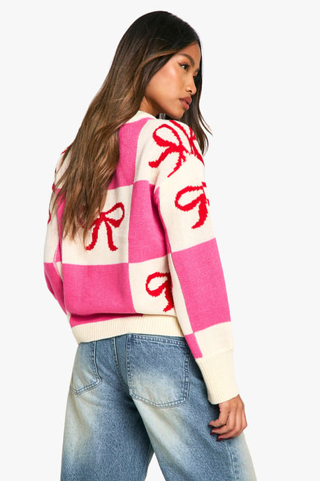 Bow Christmas Jumper - Image 2