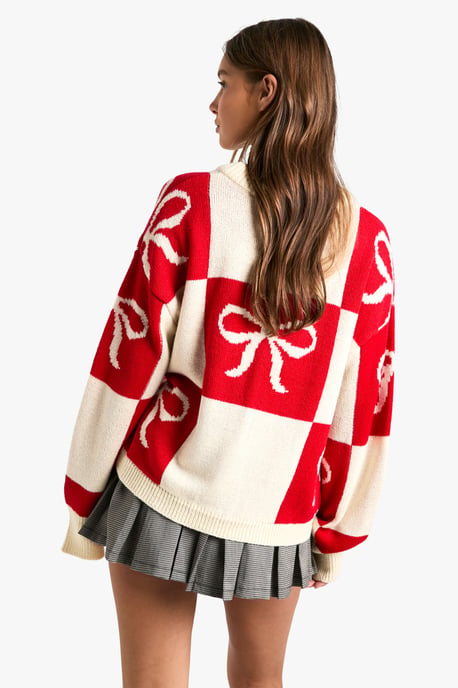 Bow Christmas Jumper - Image 2