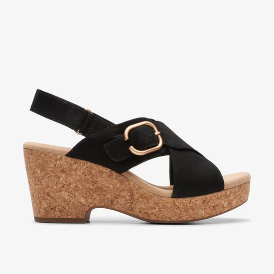 Giselle Dove Svarta Nubuck Sandaler - Image 1