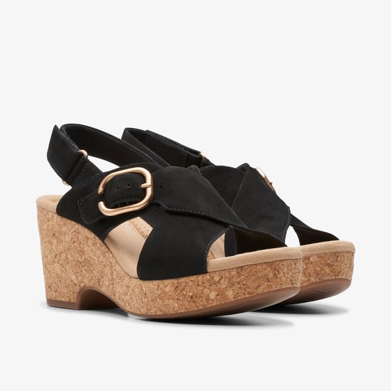 Giselle Dove Svarta Nubuck Sandaler - Image 4