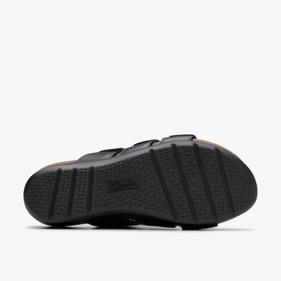 Calenne Lily Black Leather Sandals - Image 3