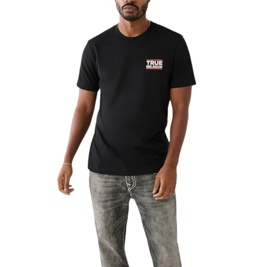 True Religion Mens T Shirts Short Sleeve Buddha Summer Crew Neck Cotton Tee New - Image 1