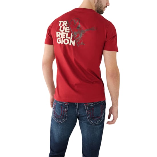 True Religion Mens T Shirts Short Sleeve Buddha Summer Crew Neck Cotton Tee New - Image 4