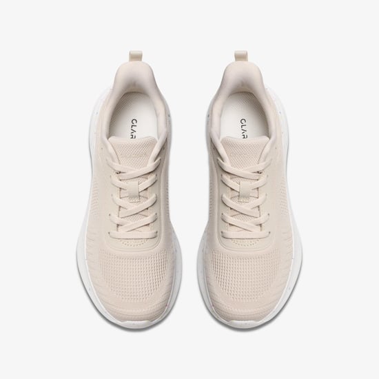 Izza Knit Cream Trainers - Image 6