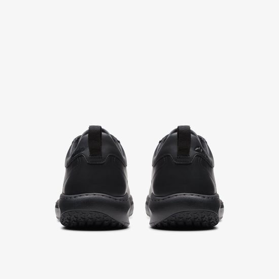 ClarksPro Veters Zwarte Leren Sneakers - Image 6
