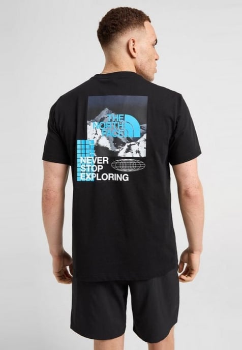 The North Face Mens Energy Graphic Logo T Shirt in Black - Image 3