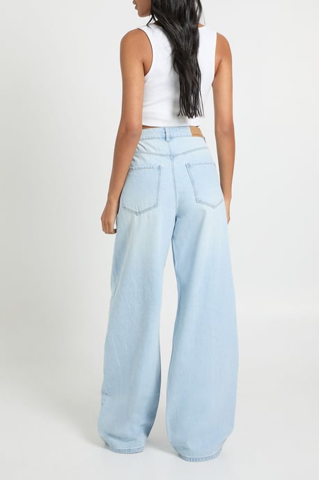 Tall Mid Waist Loose Fit Wide Leg Jean - Image 2