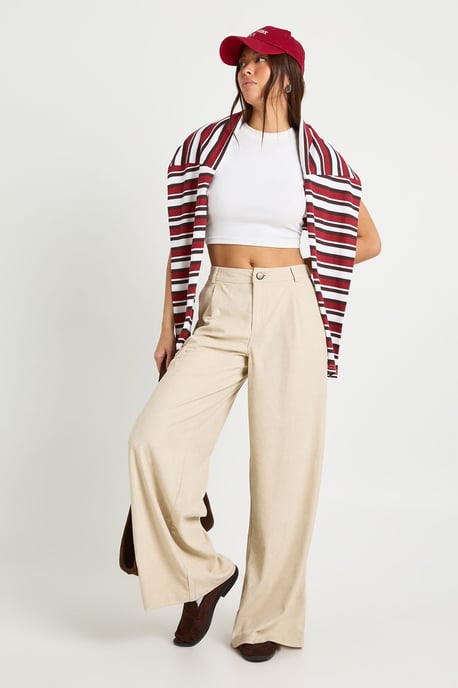 Corduroy Wide Leg Trousers - Image 1
