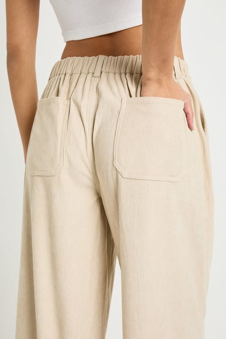 Corduroy Wide Leg Trousers - Image 4