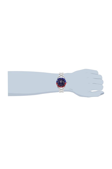 Invicta Pro Diver 24946 Heren Horloge - Quartz Uurwerk - Roestvrij Staal met blauwe Wijzerplaat - 40mm - Image 4
