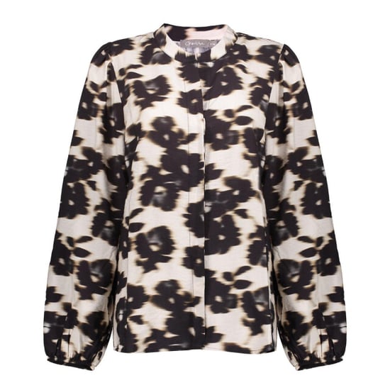 Geisha blouse flowers 53755-20 0 wool white/bla - Image 1
