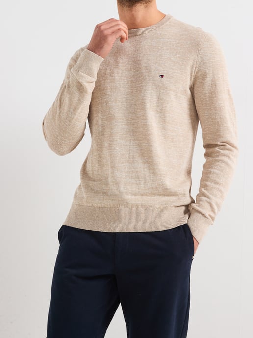 Tommy Hilfiger Natuurlijke Katoen Linnen Ronde Hals - Image 1