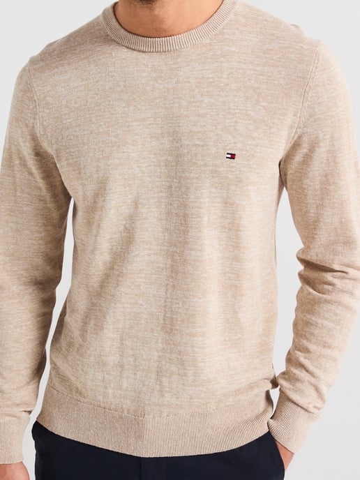 Tommy Hilfiger Natuurlijke Katoen Linnen Ronde Hals - Image 3