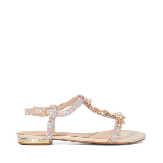 Dune Ladies Nature - Floral Embellished T-Bar Sandals - Image 2