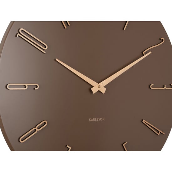Karlsson wandklok esmerado large mocha brown- Ø60cm - Image 4