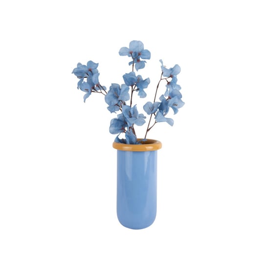 Present Time vaas plegado m mango yellow & soft blue - Image 2