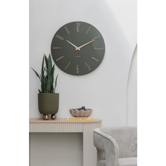 Karlsson wandklok esmerado large luxury green- Ø60cm - Image 3