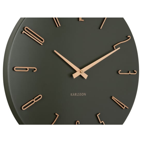 Karlsson wandklok esmerado luxury green- Ø40cm - Image 5