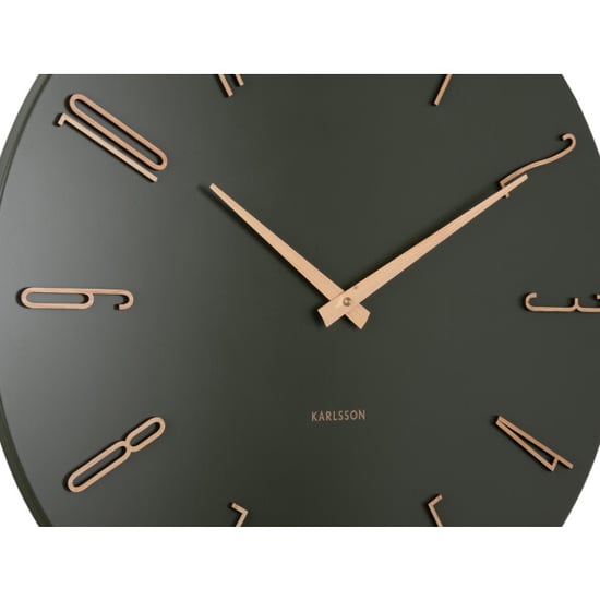 Karlsson wandklok esmerado large luxury green- Ø60cm - Image 6