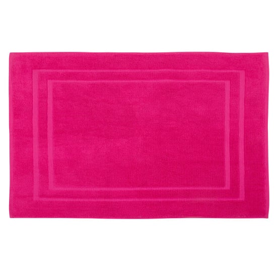 DoubleDry Hotel badmat 50 x 80 cm – 100% katoen – zacht en absorberend – fuchsia - Image 1