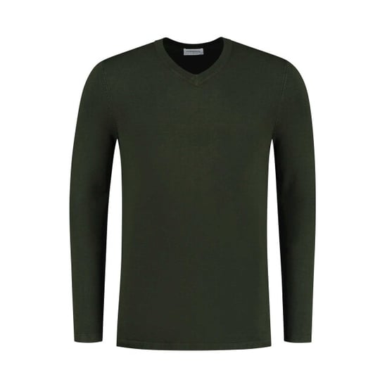 Purewhite Trui knit v-neck groen - Image 1