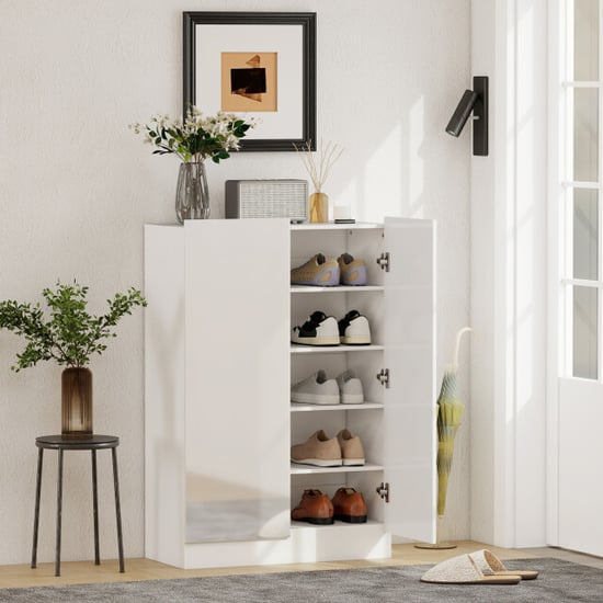 4goodz 5-laags schoenenkast voor 20 paar schoenen hoogglans - Image 5