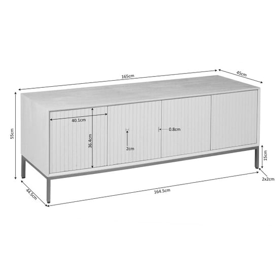 Starfurn tv meubel madison natural 165 cm - Image 2