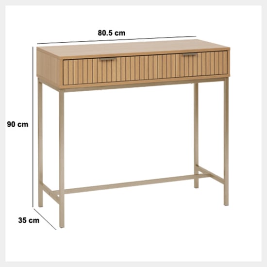5Five ® sidetable tasso / wandtafel met dubbele laden - - Image 6