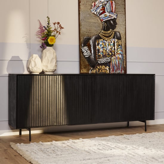 Starfurn dressoir madison black 210 cm - Image 1