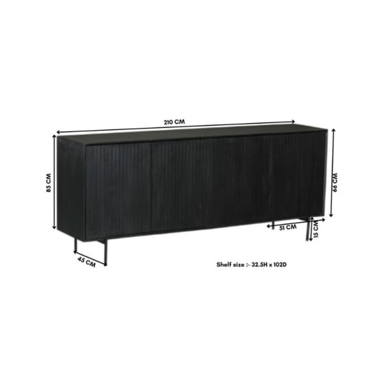 Starfurn dressoir madison black 210 cm - Image 5