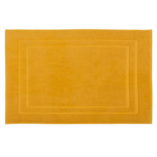 DoubleDry Hotel badmat 50 x 80 cm – 100% katoen – zacht en absorberend – oker - Image 1