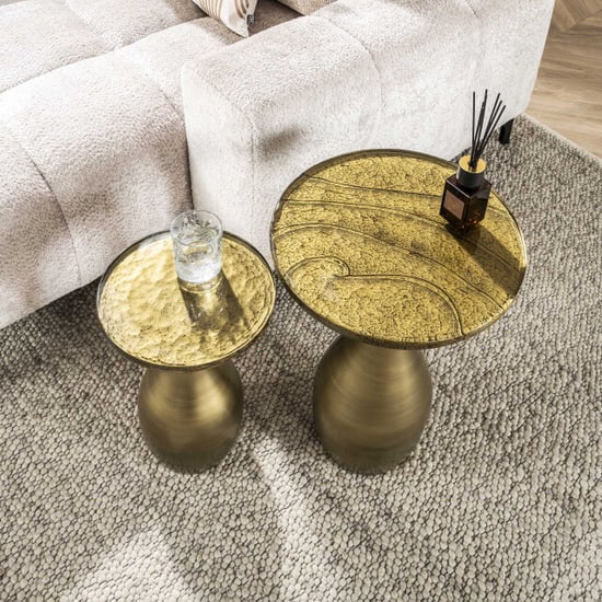 Hoyz bijzettafel eclipse druppel s antiek finish - Image 2