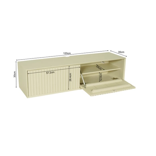 Starfurn zwevend tv meubel madison sand 120 cm - Image 3