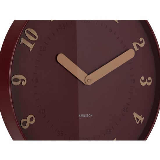 Karlsson wandklok amena bordeaux- Ø40cm - Image 3