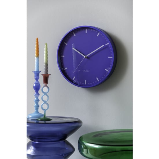 Karlsson wandklok cool retro cobalt blue- Ø30cm - Image 5
