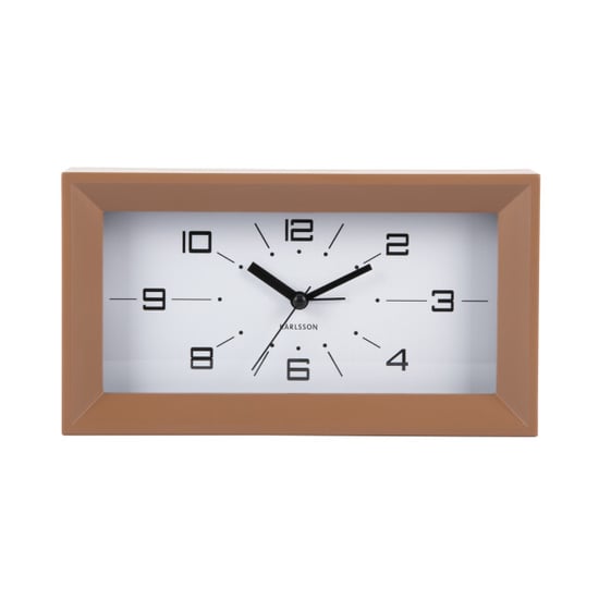 Karlsson wekker lujo rectangle mocha brown & black - Image 2
