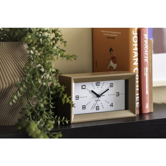 Karlsson wekker lujo rectangle mocha brown & black - Image 3