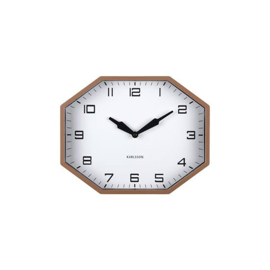 Karlsson wandklok modern factory octagon mocha brown & black - Image 4