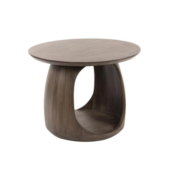 Hoyz bijzettafel flow solid m massief acacia glaze brown - Image 1