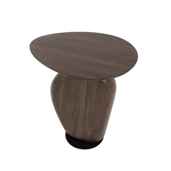 Hoyz bijzettafel art solid massief acacia glaze brown - Image 4