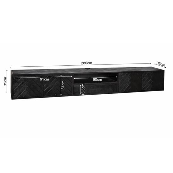 Starfurn zwevend tv meubel new york 280 cm - Image 2