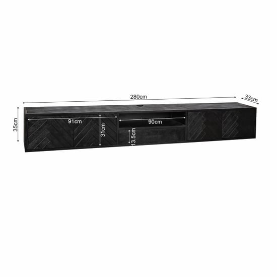 Starfurn zwevend tv meubel new york 280 cm - Image 5