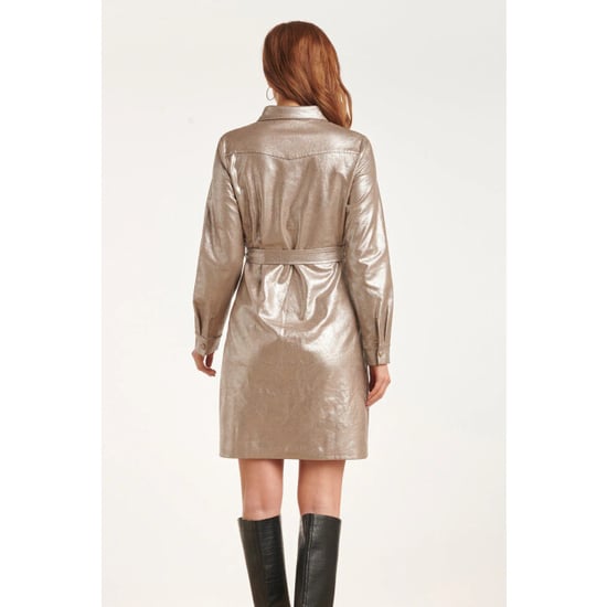 Smashed Lemon 24733 gecoate suedine jurk | - Image 3